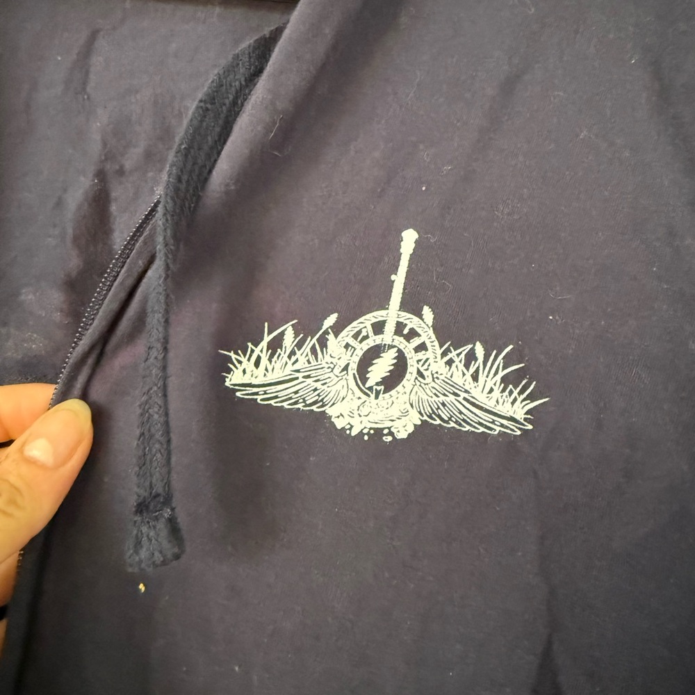 Grass is Dead Grateful Dead Graphic zip up Jacket - Picture 4 of 4